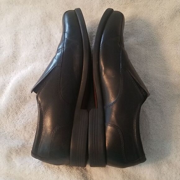 CLARKS Beeston Step Leather Loafers SZ 10 - Picture 9 of 11